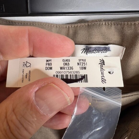Madewell Tan Wide Leg Pants - Picture 6 of 9